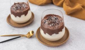 Mousse de xocolata negra i blanca